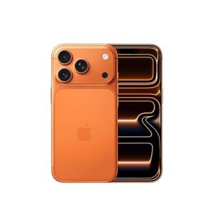 iPhone 17 Pro 1 TB: 15.93 cm (6.3″) Display with Promotion up to 120Hz, A19 Pro Chip, Breakthrough Battery Life, Pro Fusion Camera System with Center Stage Front Camera; Cosmic Orange